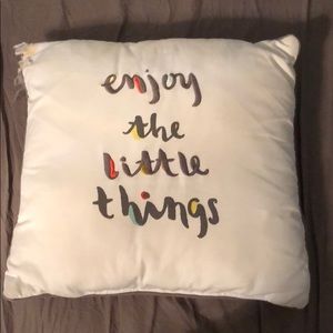 Enjoy the little things pillow